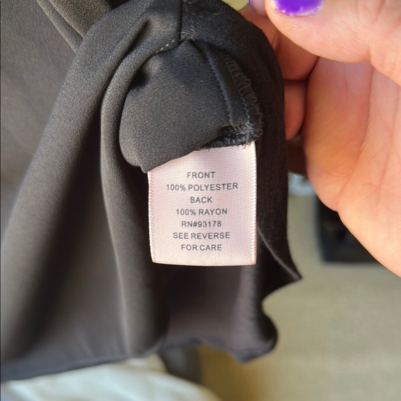 Philosophy Black Short Sleeve Relaxed Blouse - Picture 3 of 3